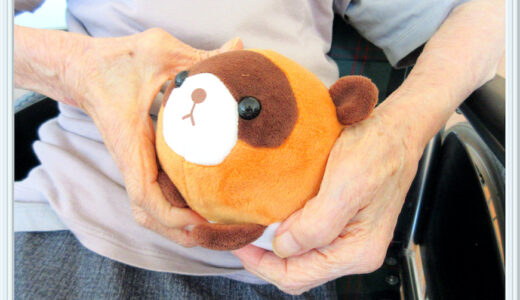 膝の上のマルコメちゃん。